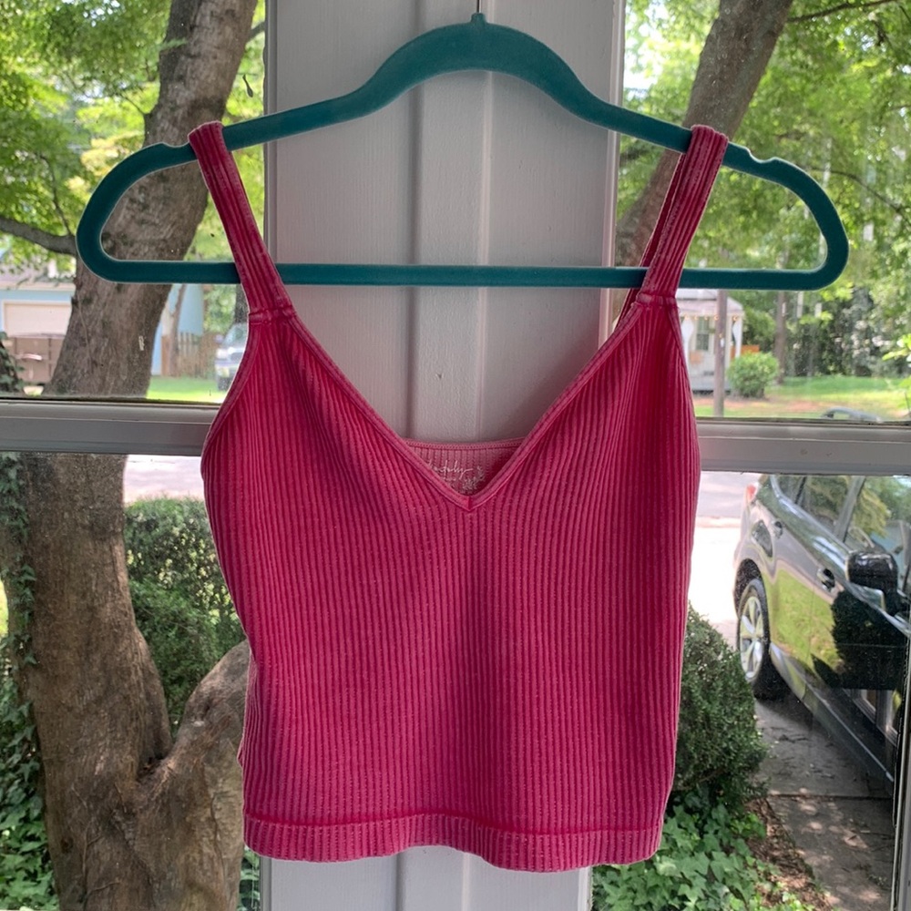 Free People Washed Seamless Crop, size M/L